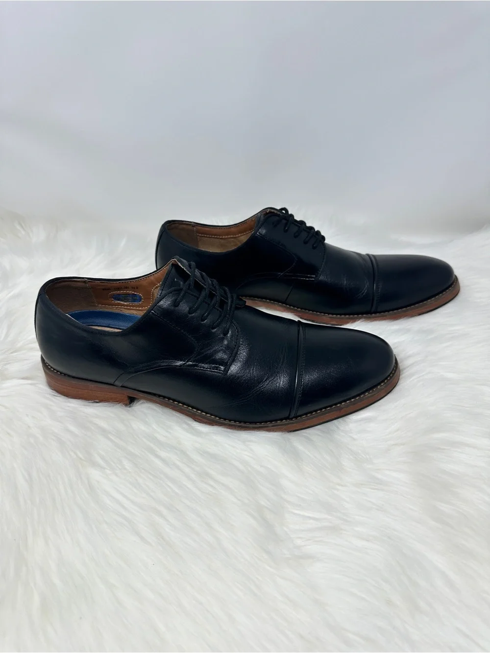 Florsheim Leather Cap-Toe Derby Dress Shoes